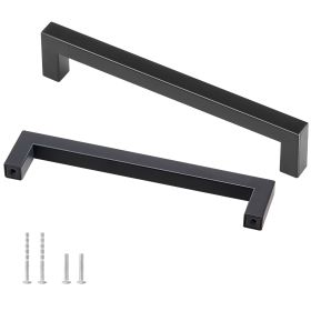 30 Pack Cabinet Pulls, 6.3 inch /160mm Center to Center Slim Square Kitchen Cabinet Drawer